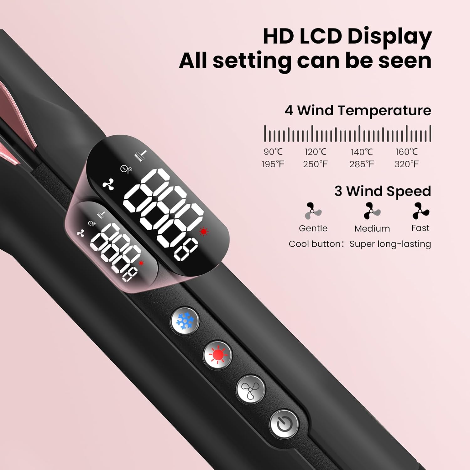 Detalle de Air Haarglätter „Air Haarglätter“ – Luftstrom-Glätteisen für Styling mit weniger Haarbruch