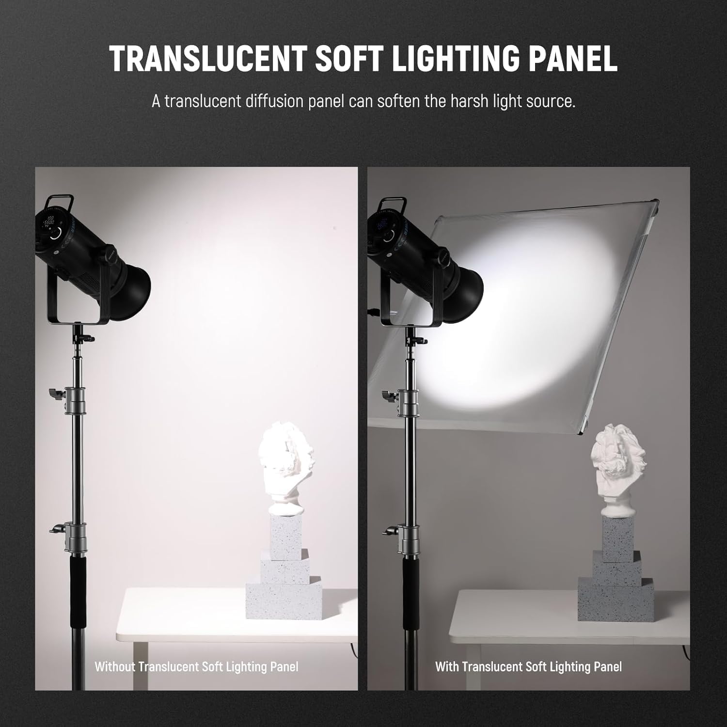 Detalle de Neewer SF7575F light diffusion kit 30x30