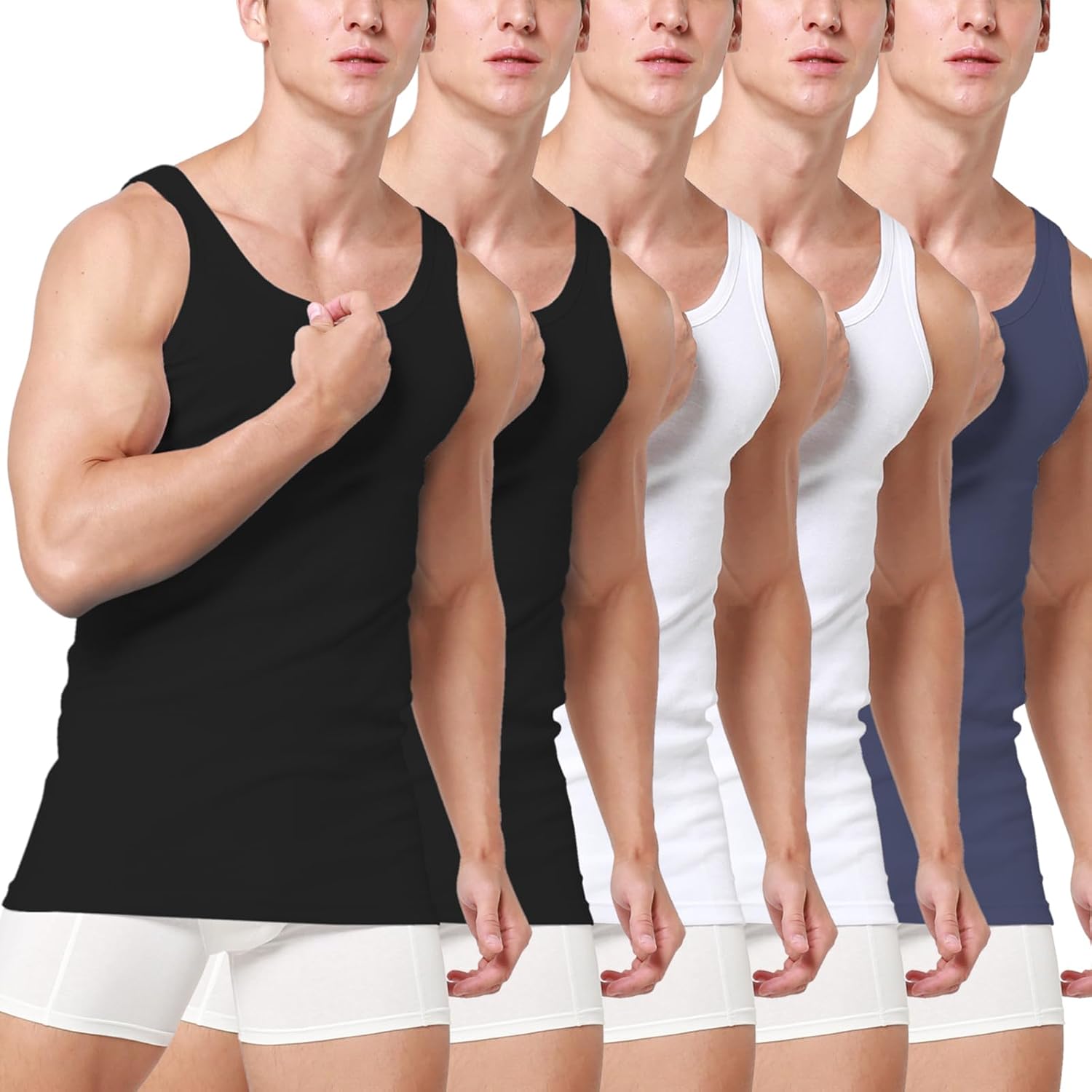 Detalle 2 de Smart Sir Herren Unterhemd 3er Pack Tank Top