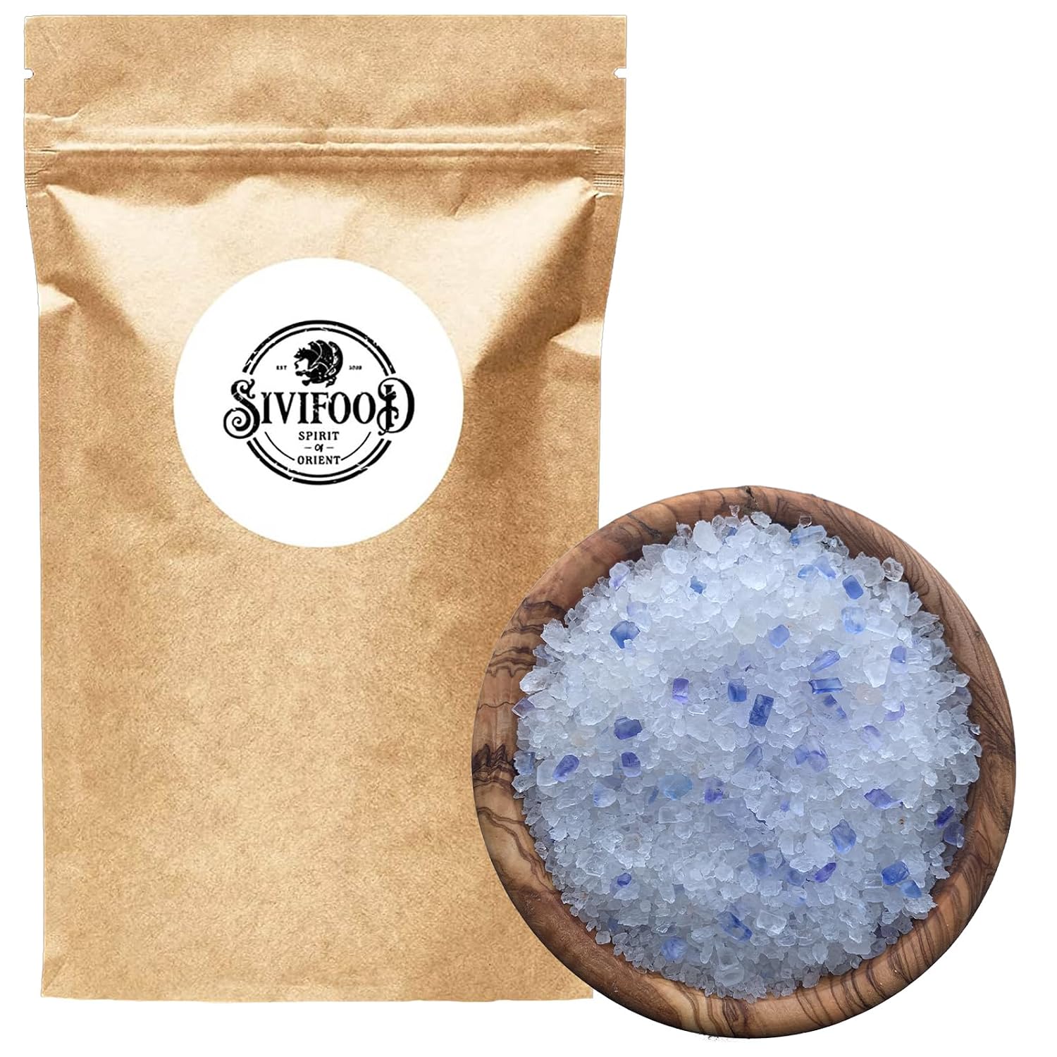 Thumbnail 1 de SIVIFOOD grobes Blausalz [200g] – Seltenes Blau Salz für Feinschmecker