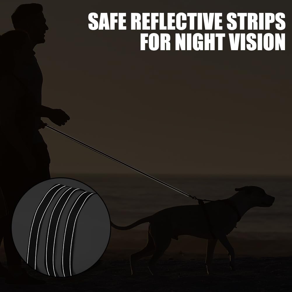 Detalle de Adiwo 2M Guinzaglio Addestramento per Cani: doppia compressione di controllo, riflettente e 360°