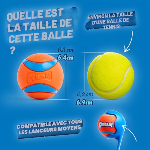 Thumbnail 3 de Chuckit! Ultra Balls Taille Moyenne – Lot de 2 pour tous les chiens