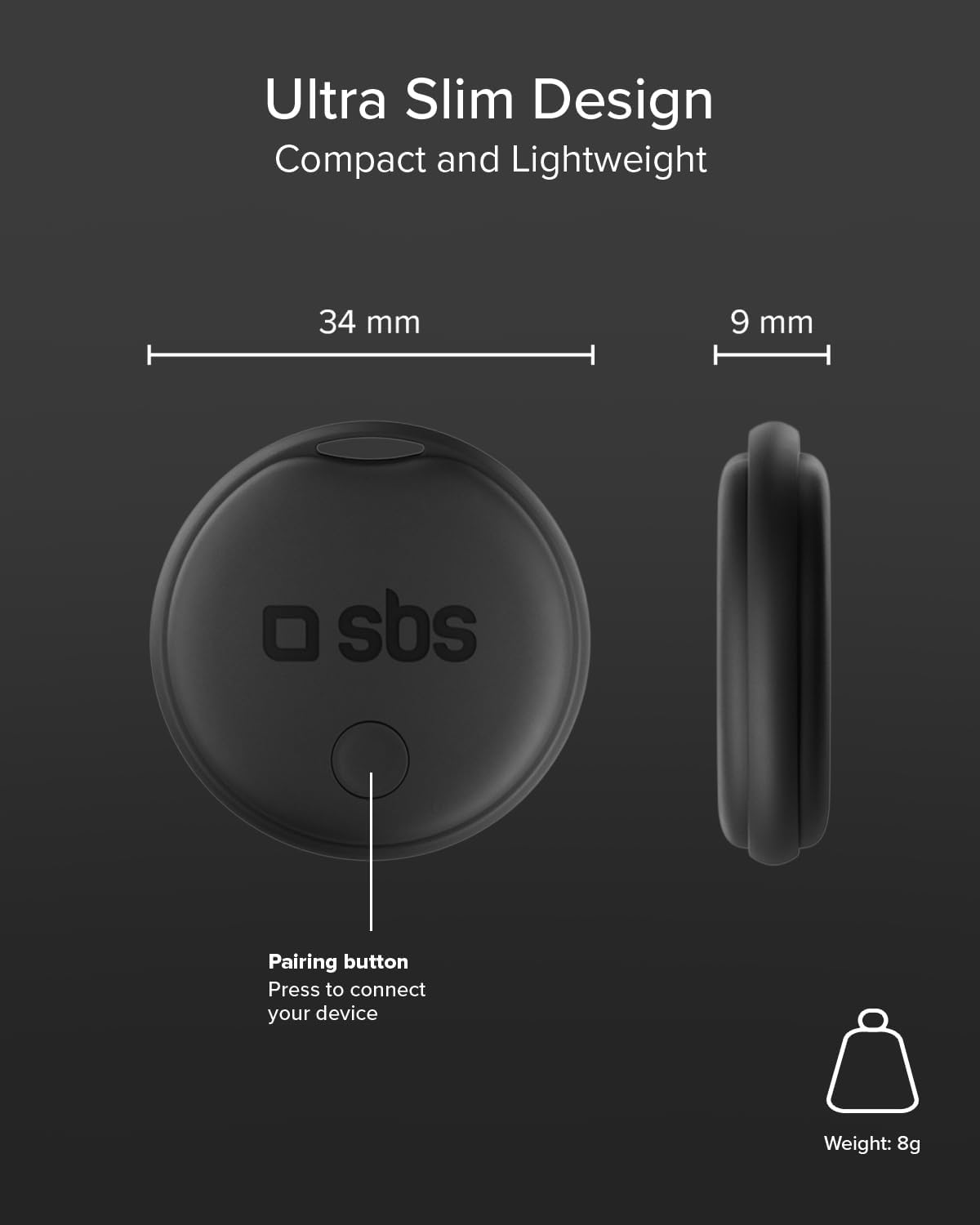 Thumbnail 3 de SBS Track My Dual Kit 4× trackers 34 mm