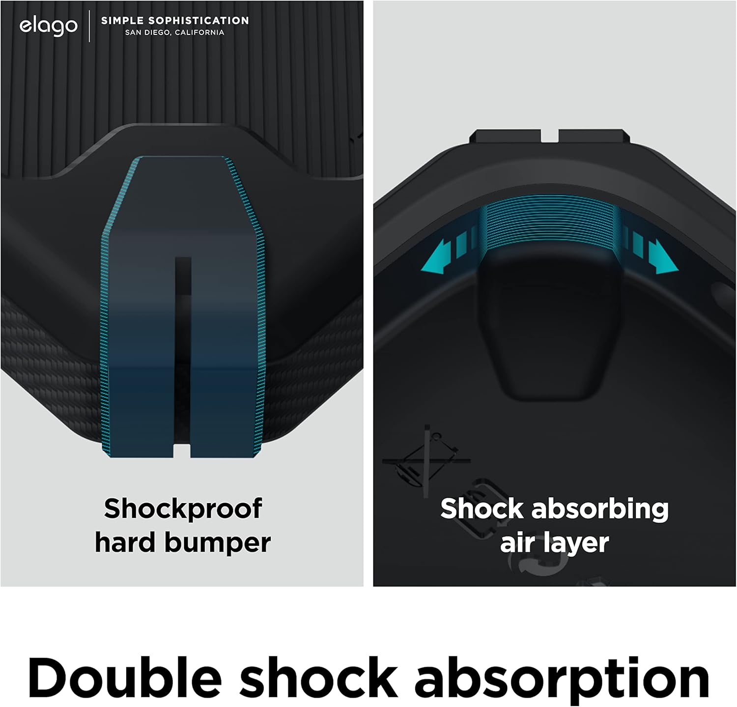 Thumbnail 3 de elago Armor Case for iPhone 14 (6.1") – rugged TPU protection with carbon-fibre texture (Black)