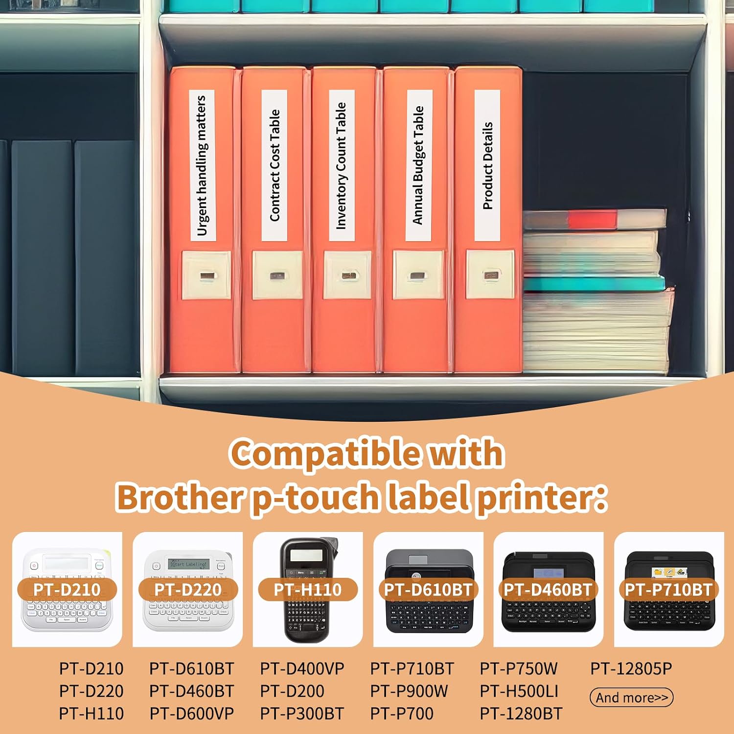 Detalle 2 de Suminey TZe-231 12mm label tape 5-pack