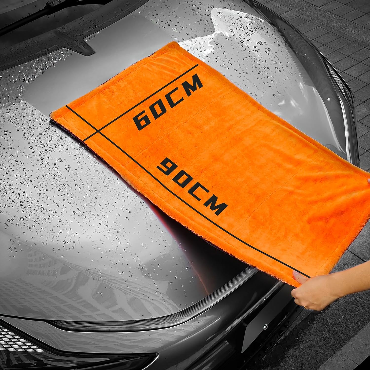 Detalle de Autreykorn Panno Microfibra Auto XXL (90x60 cm) – 1400 GSM, asciugatura rapida e senza striature