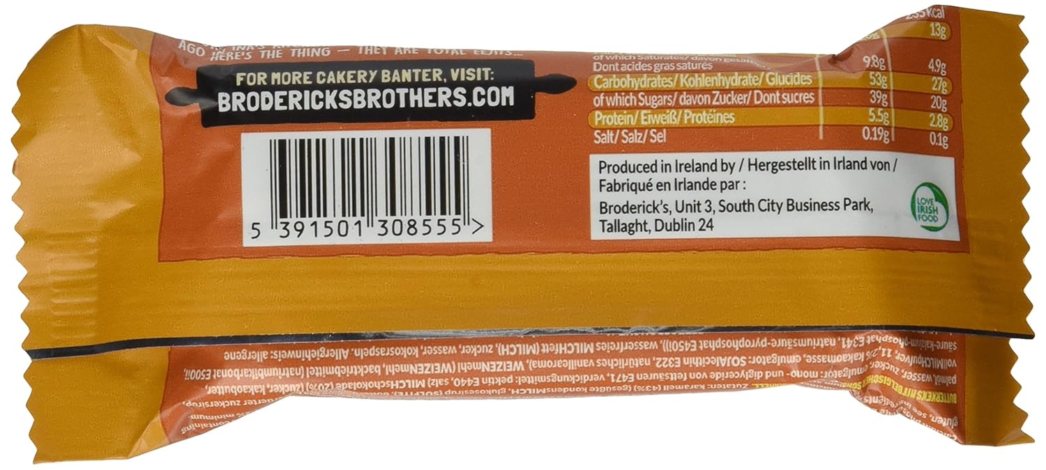 Detalle de Broderick's Kuchen Riegel Caramel Slice – 20er Pack (20 x 50 g)