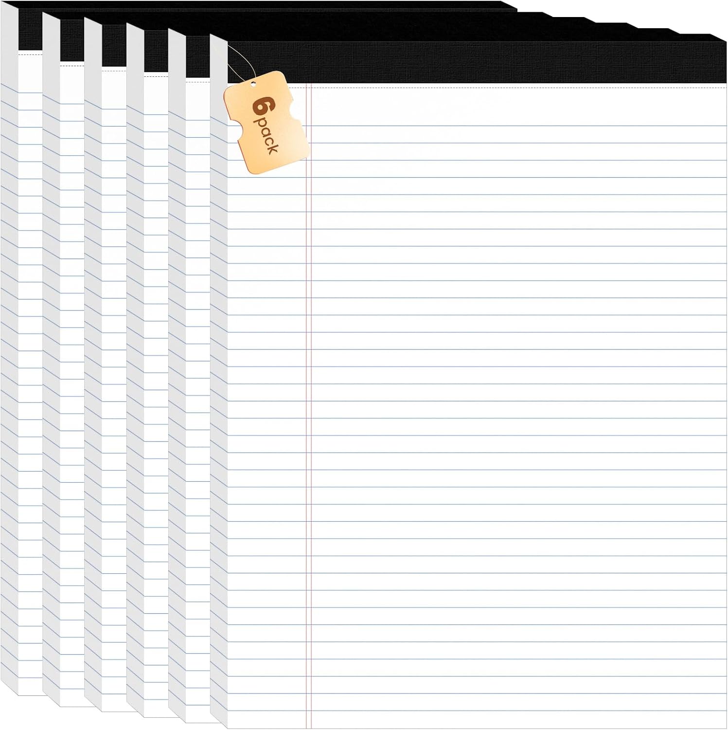 Detalle de Ciphyfee 8.5 x 11 Legal Pads, 6-Pack College-Ruled Notepads