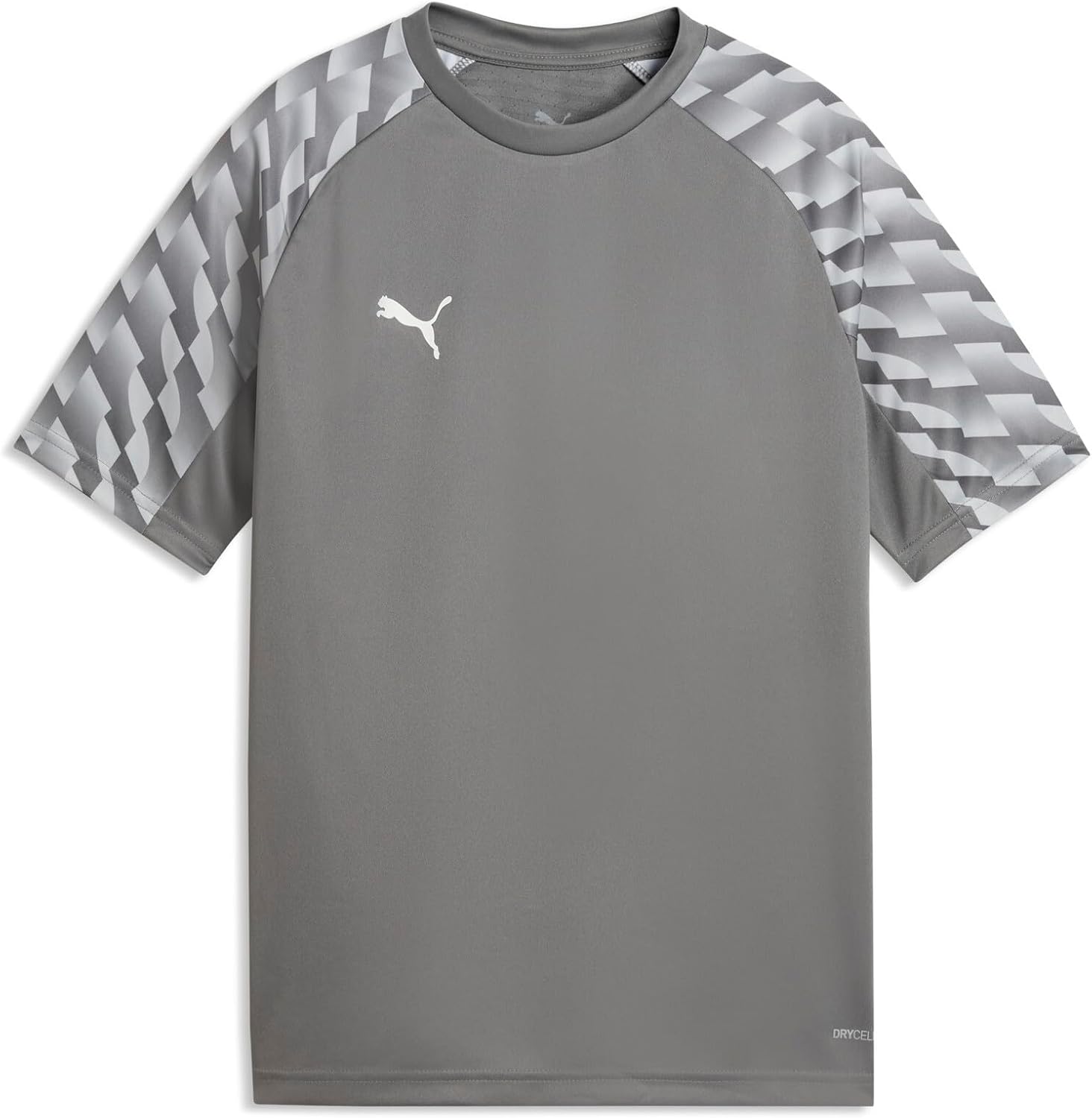 Detalle de PUMA Unisex Kinder Shirt – dryCELL, recycelte Materialien, Rundhalsausschnitt mit Daumenlöchern