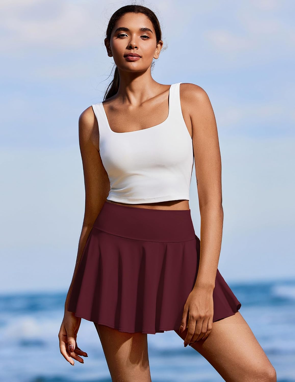 Thumbnail 4 de PINSPARK Tennis Skort 14" High Waist