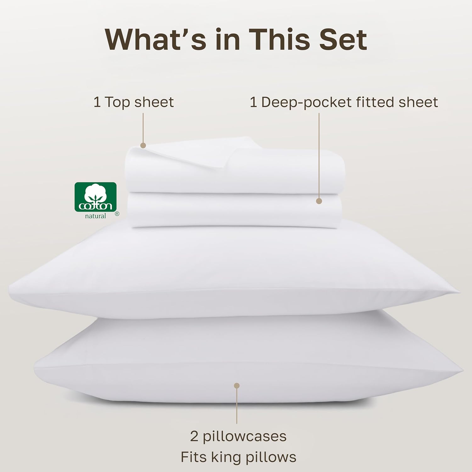 Thumbnail 3 de California Design Den King Size Sheets Set - 1000 Thread Count Cotton King Bed Sheets 📏