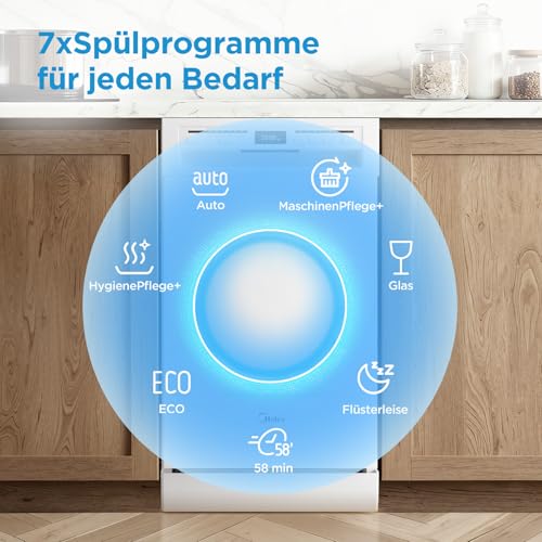 Detalle de Midea Spülmaschine 45 cm Freistehend & Unterbaufähig – 10 Maßgedecke, EEK C