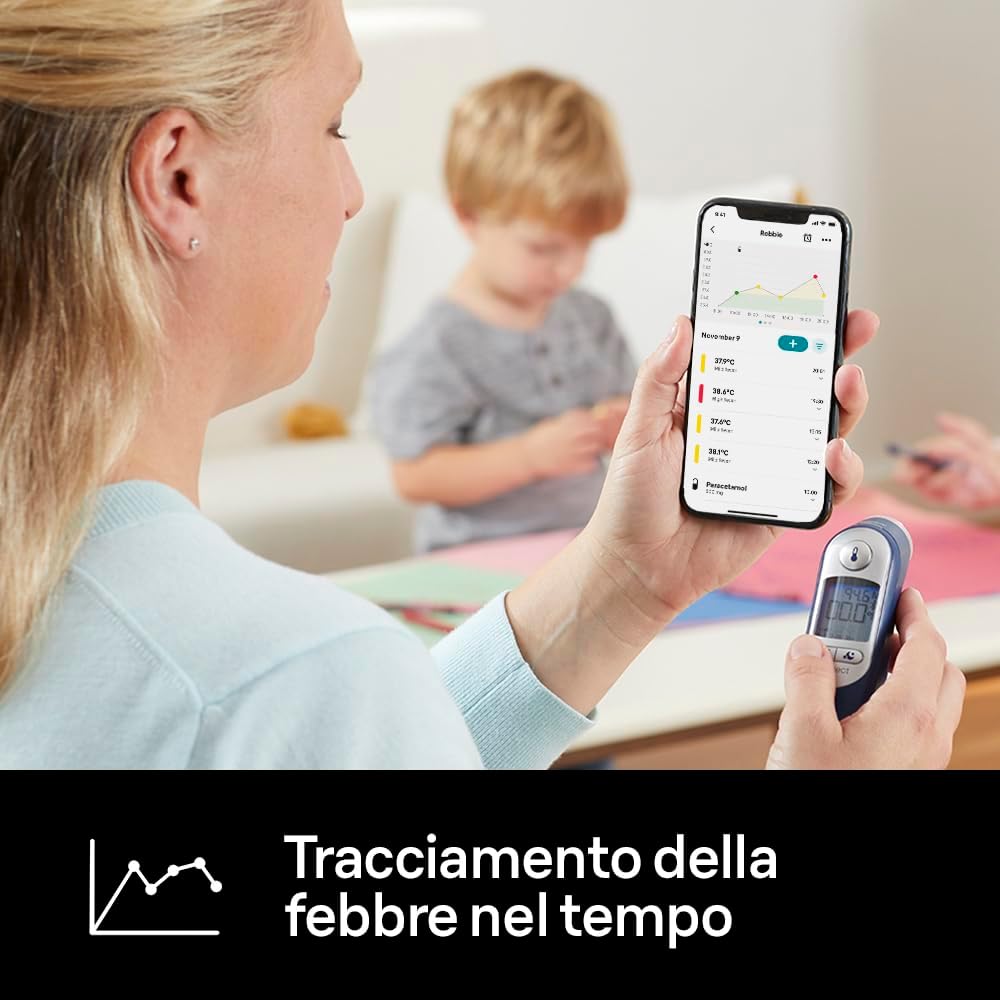 Thumbnail 3 de Braun ThermoScan 7+ connect: termometro auricolare con app Braun Family Care e tecnologia Age Precision