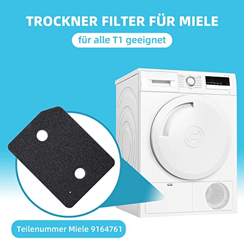 Detalle 2 de Alloytool 4 Stück 9164761 Trockner Filter für Miele T1 Serie Wärmepumpentrockner