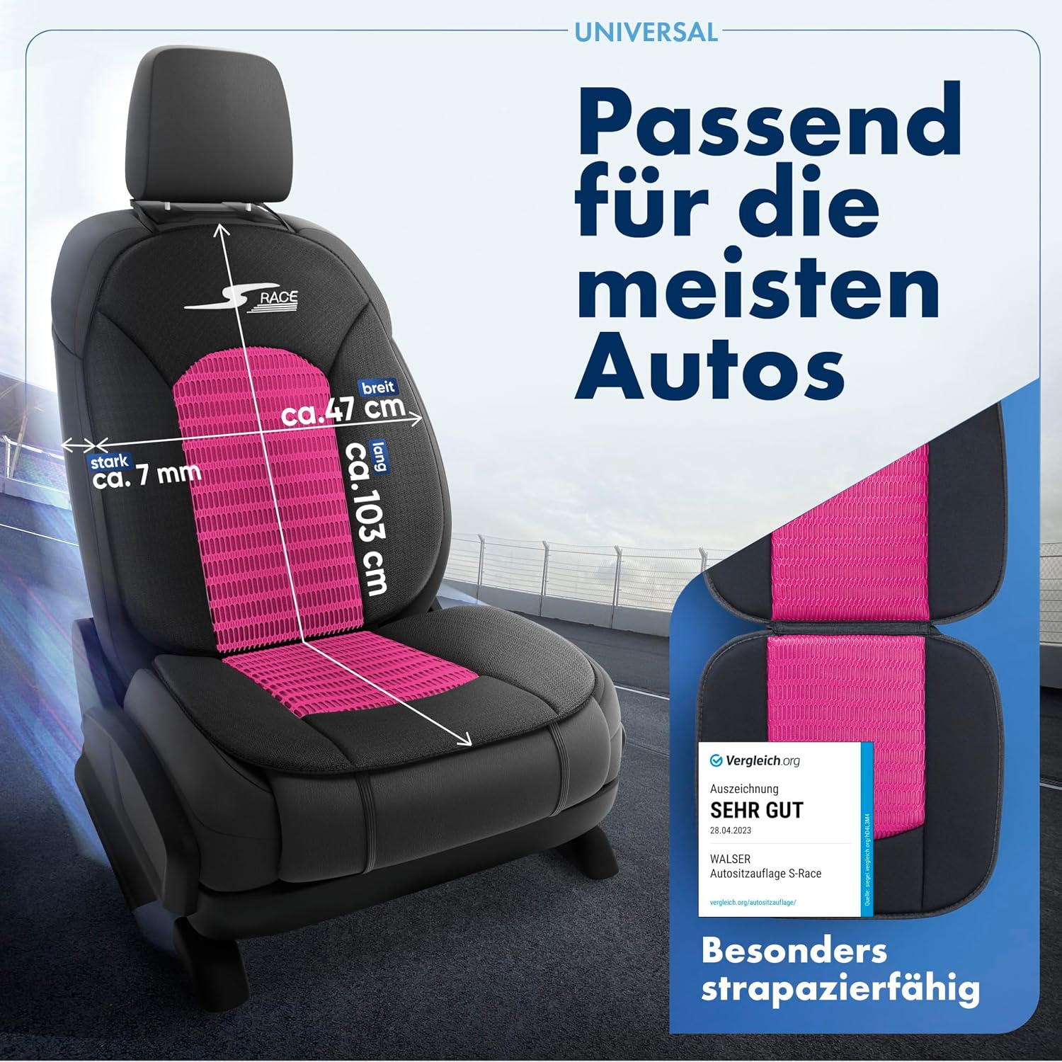 Thumbnail 2 de Walser CarComfort S-Race Housse siège 16 mm