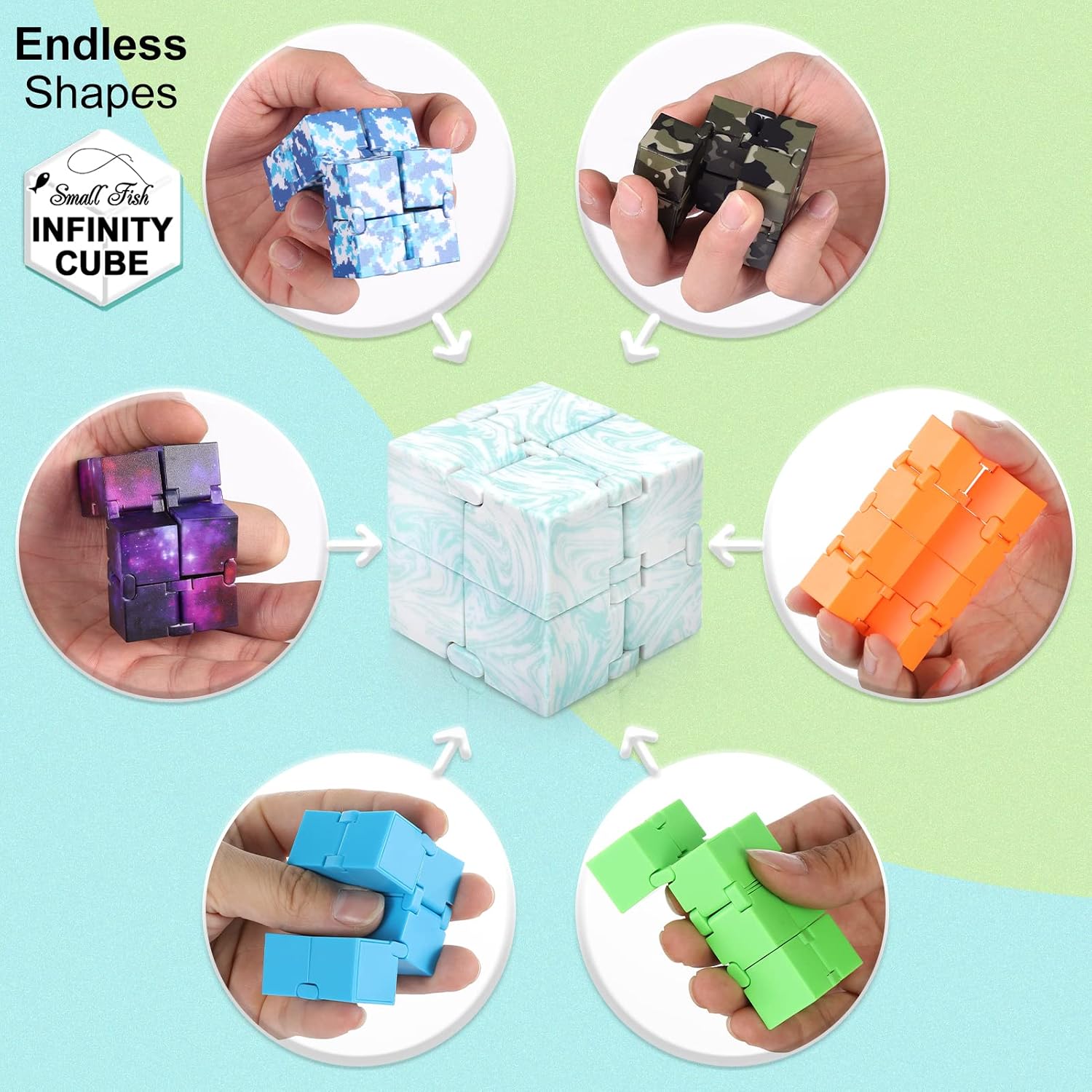 Thumbnail 6 de SMALL FISH Infinity Cube Fidget Toy, ABS Plastic