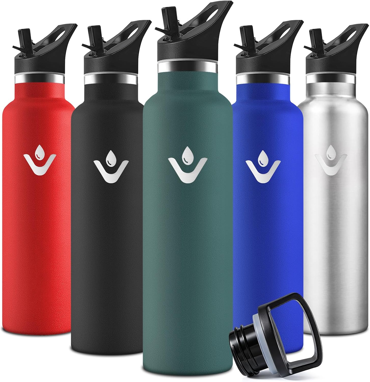 Detalle de Motswedi Gourde 1000 ml Isotherme sans BPA Vert armée