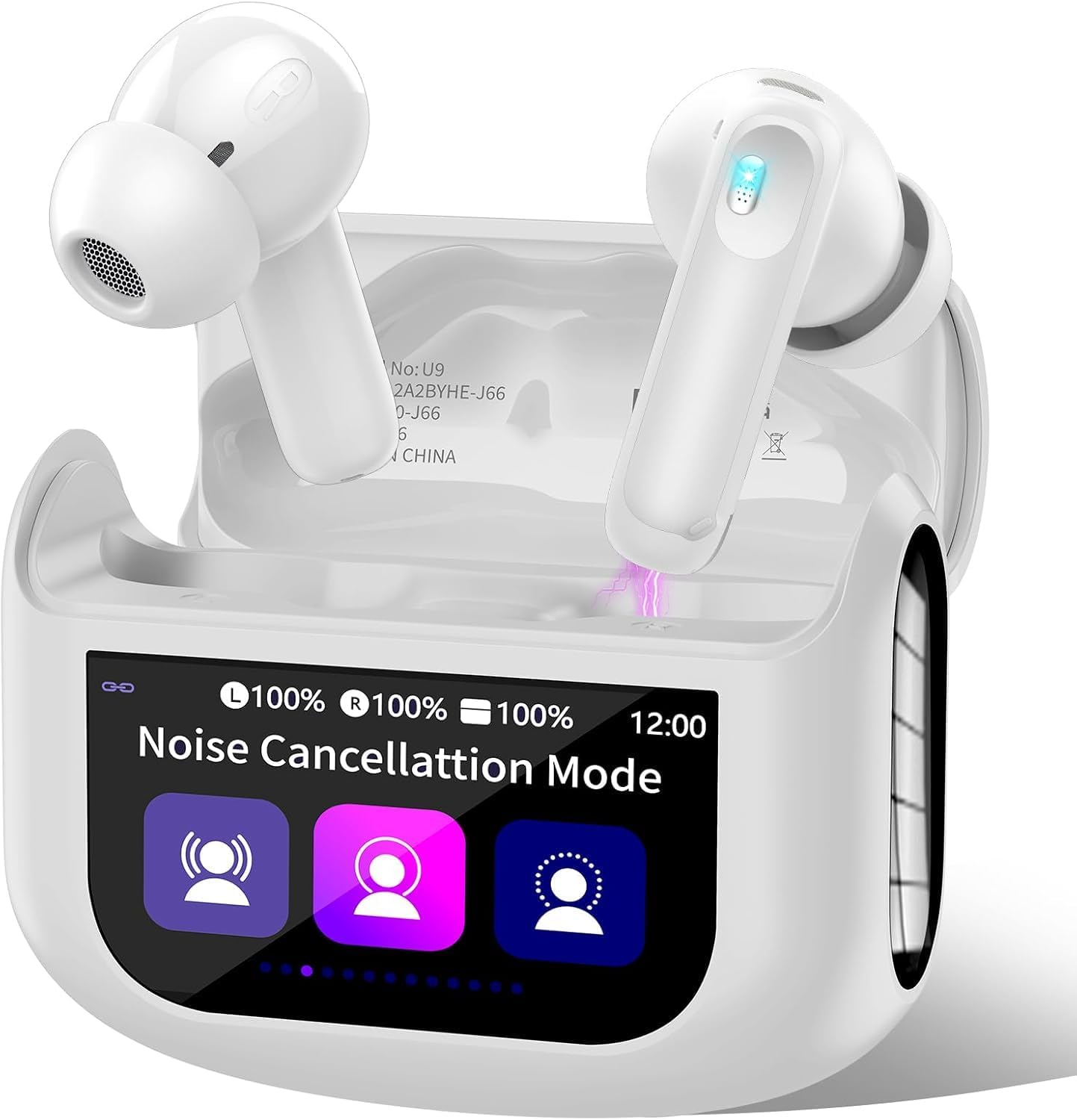 Detalle de Wireless Earbuds with Bluetooth 5.4, ANC/ENC, and Smart Touch Charging Case