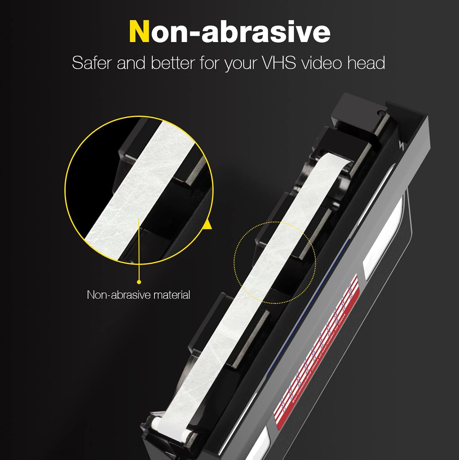 Thumbnail 2 de Mwin VHS Video Head Cleaner: pulitore a secco riutilizzabile per VHS/VCR, 50 utilizzi