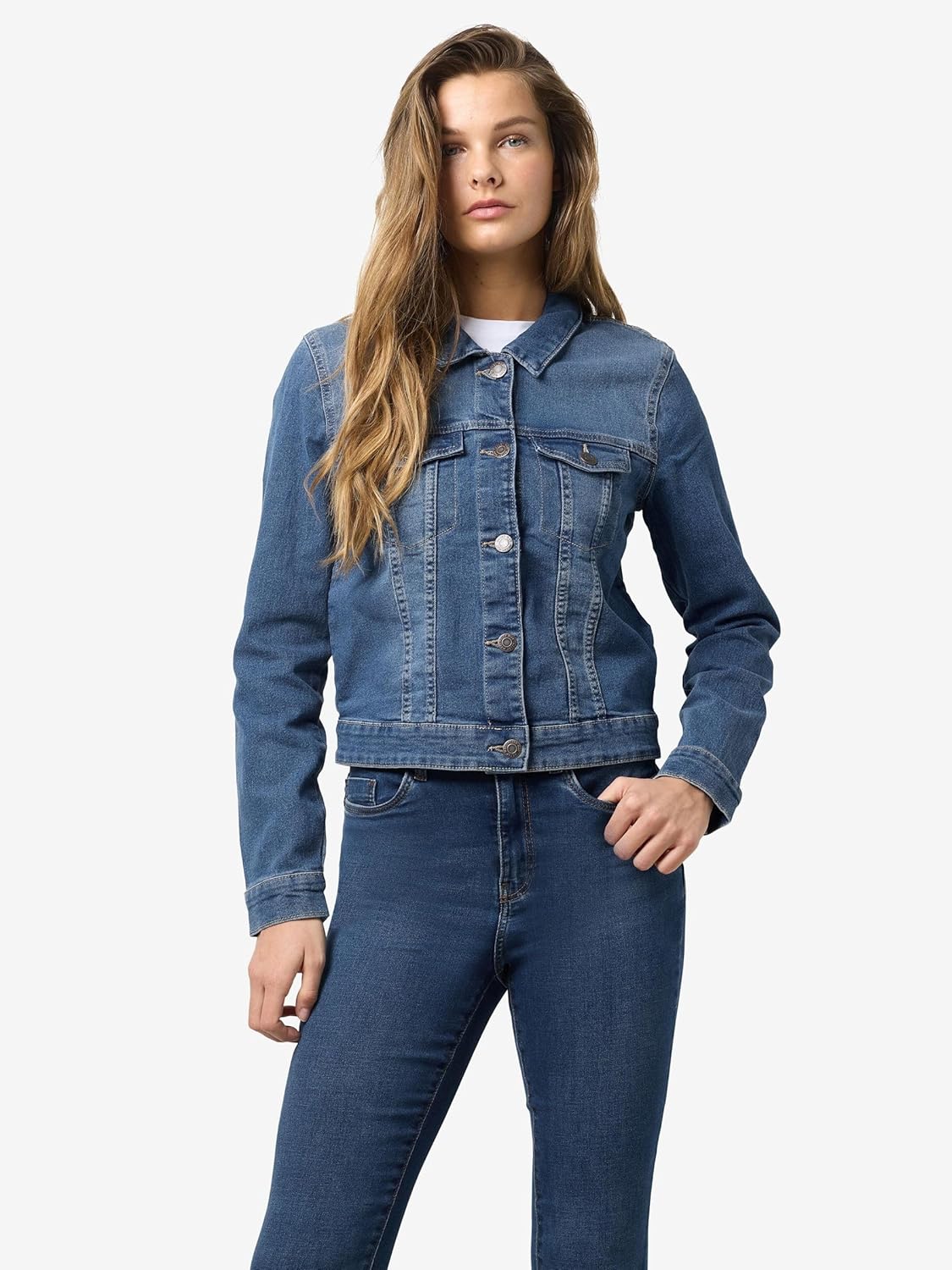 Thumbnail 6 de Noisy May Debra Denim Jacket Donna – Giubbotto jeans blu