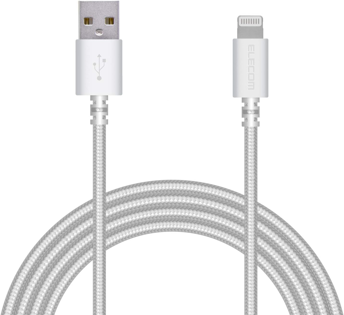 Detalle de エレコム MPA-FUALS20WH Lightningケーブル 2m・高耐久・Apple認証品