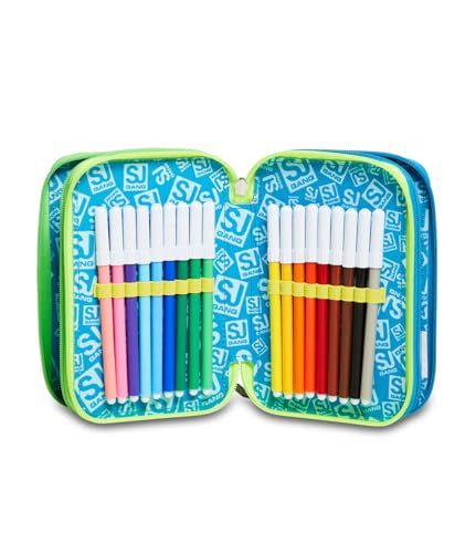 Detalle de SJ GANG STYLE JAM GANG Ast.3 Zip SJ Gang Flip-3d Da SJ Boy AST.3 Zip – Unisex Bambini e Ragazzi, Multicolore (Jet Black)