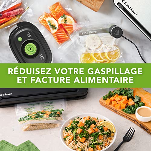 Detalle de FoodSaver sacs de mise sous vide réutilisables FS R2802 – 2 rouleaux 28 cm x 5,5 m, Sans BPA