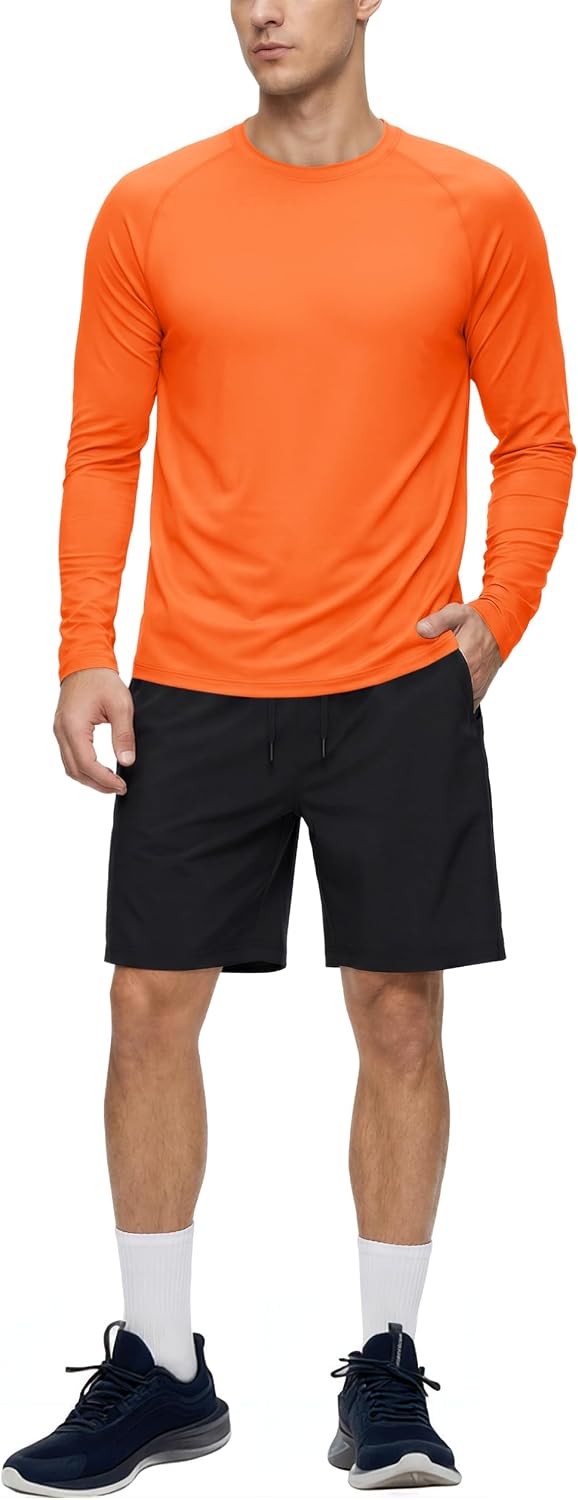 Detalle 2 de TACVASEN Herren UPF 50+ UV-Langarmshirt als Rashguard für Outdoor, Angeln, Schwimmen & Surfen