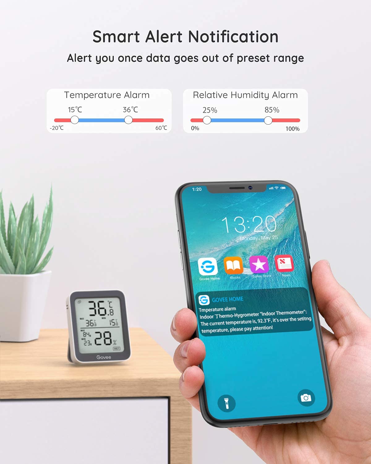 Detalle 2 de Govee Room Thermometer Hygrometer 3-inch