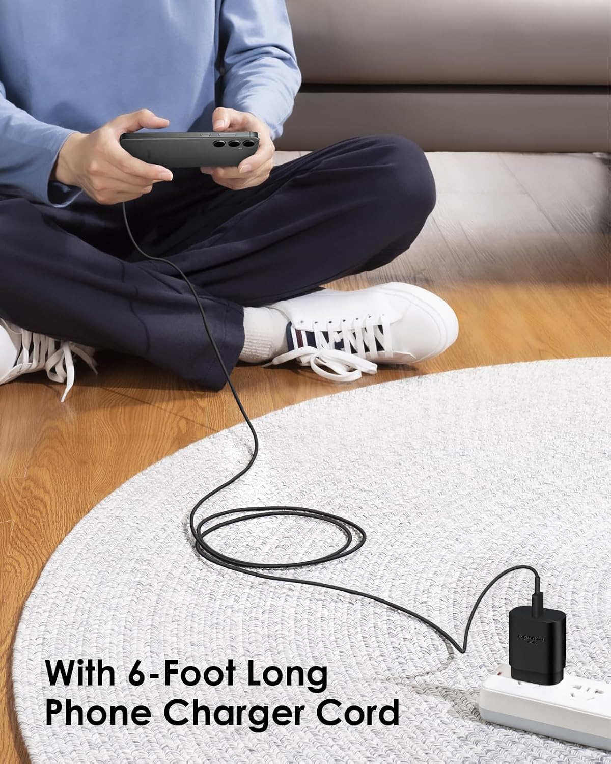 Detalle de AISNI EP-TA800 25W USB-C Charger Set with Two 6-Foot Cables
