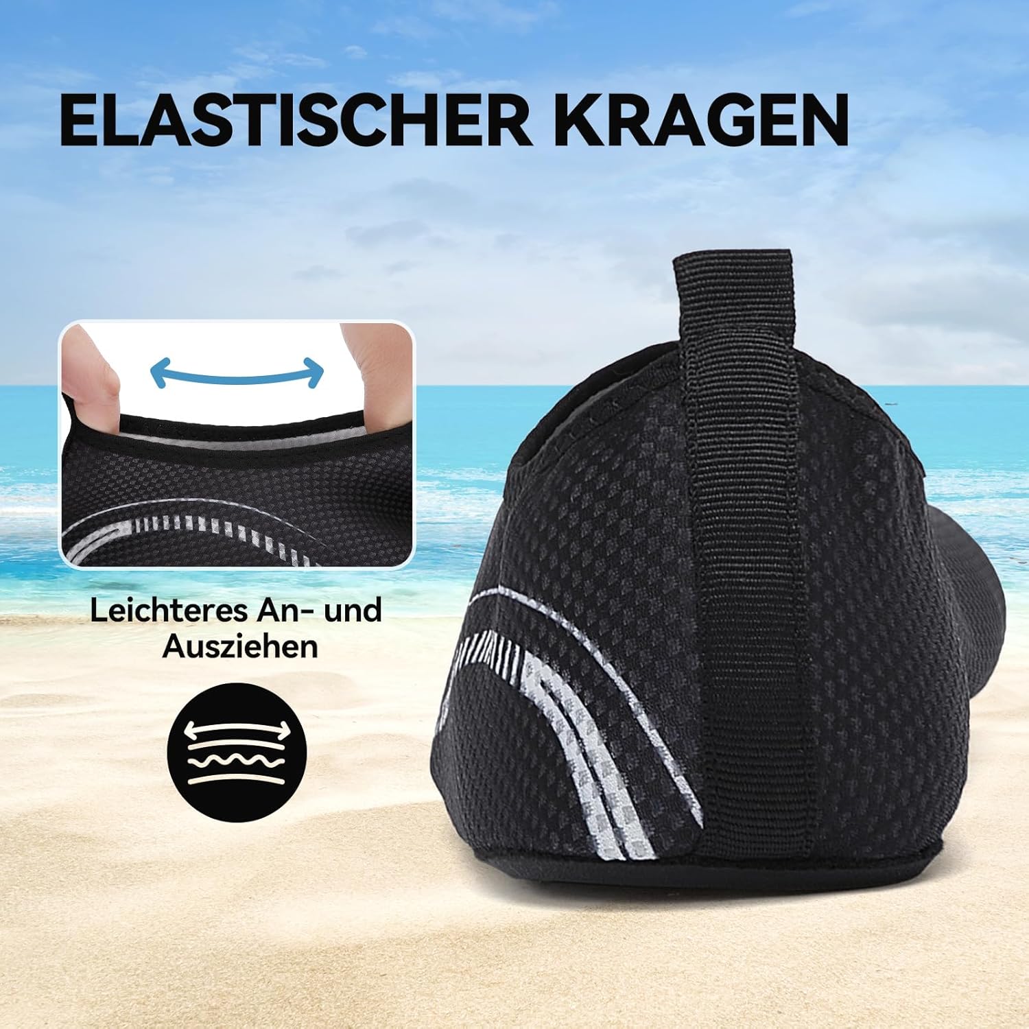 Thumbnail 4 de BARFULKER Badeschuhe – Wasserschuhe Damen & Herren, Schnell Trocknend, Rutschfest, Vielseitig Für Strand & Pool