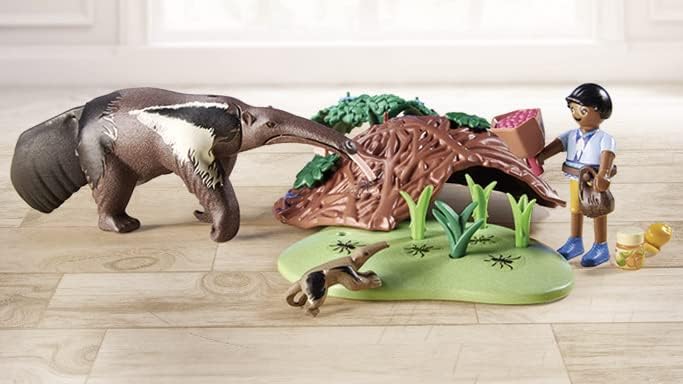 Detalle 2 de PLAYMOBIL 71012 Wiltopia Oso Hormiguero 🐾 Juguetes Sostenibles