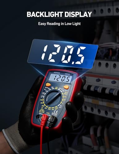 Detalle de AstroAI Digital Multimeter 2000 Counts with Backlit LCD – Practical DIY Tool for Home use