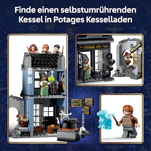 Thumbnail 4 de LEGO Harry Potter Zaubererläden in der Winkelgasse 76471 – magische Einkaufstouren mit Borgin & Burkes und Potages Kesselladen