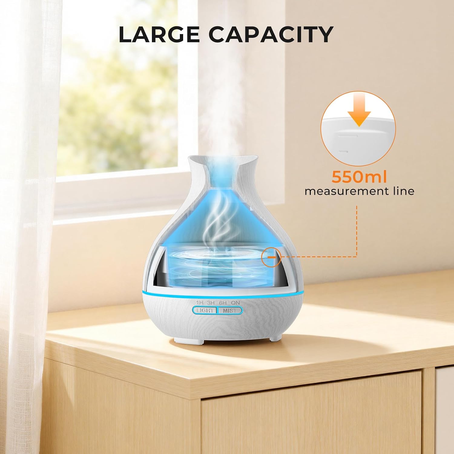 Thumbnail 5 de BZseed Aromatherapy Diffuser 550ml for Large Room 🕯