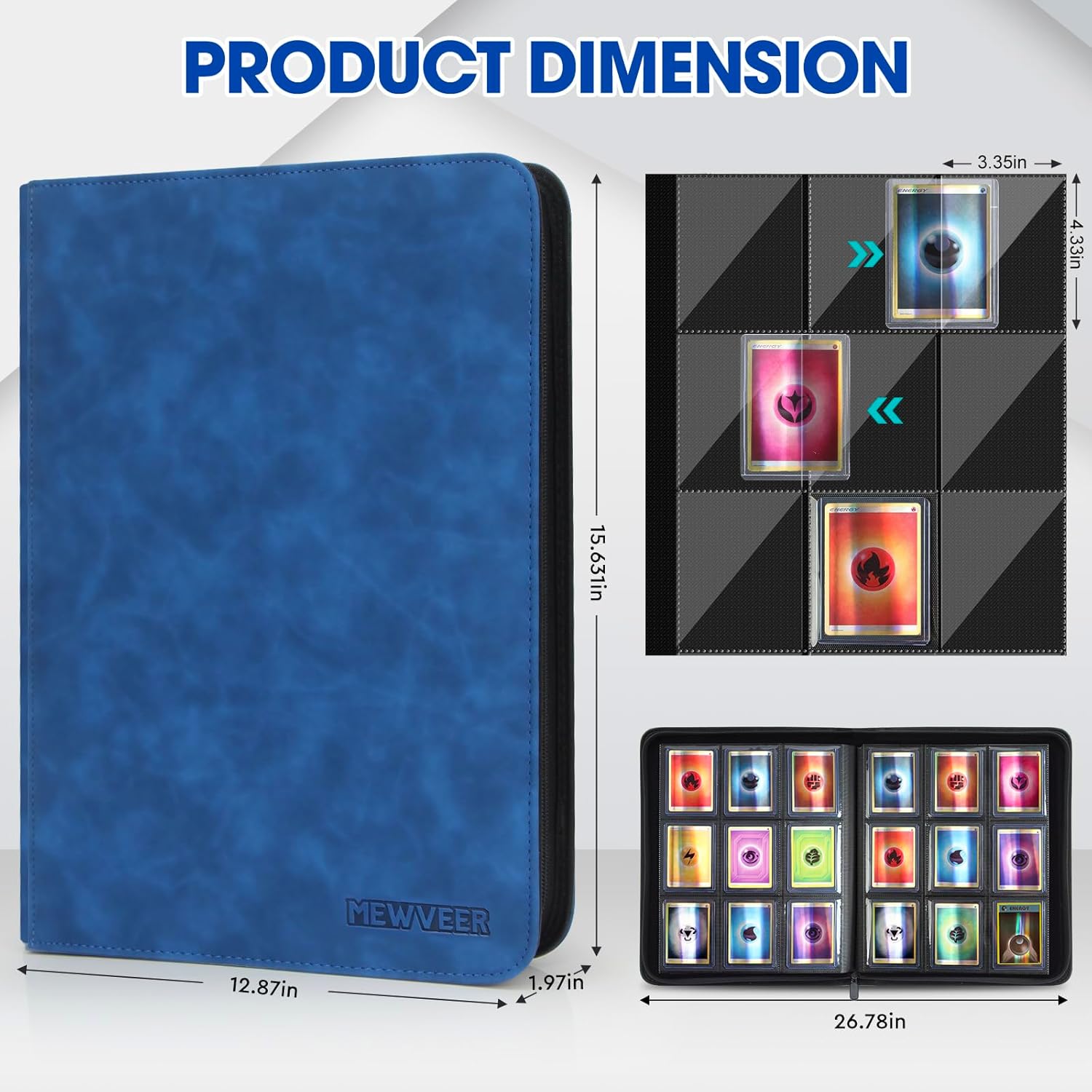 Thumbnail 2 de MewVeer Top Loader Card Binder for Trading Cards 📒