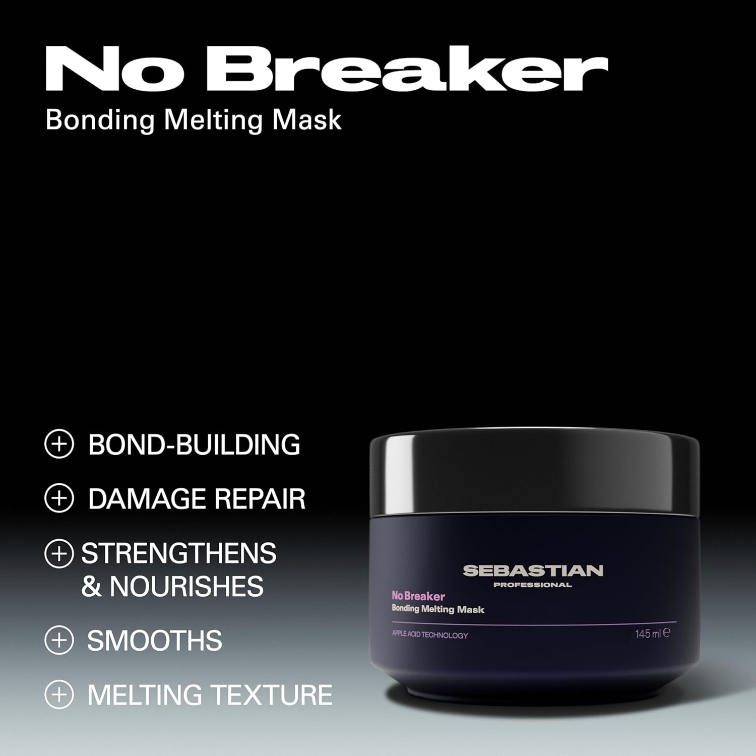 Thumbnail 1 de Sebastian Professional NO.BREAKER Bonding Melting Mask (145ml) for damaged hair