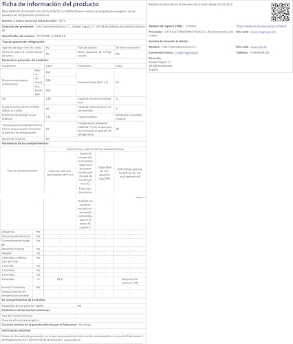 Thumbnail 10 de Cata VI 54024 X vinoteca 28 botellas, 60 cm