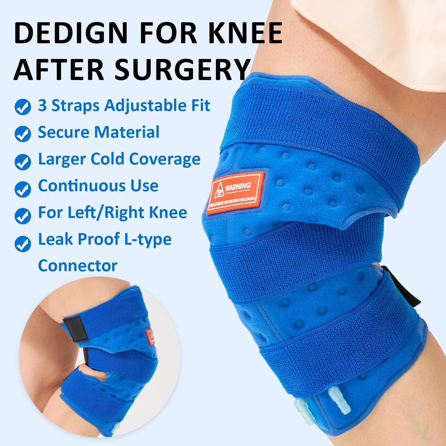 Detalle de AOKESTE Cold Therapy Knee Pad