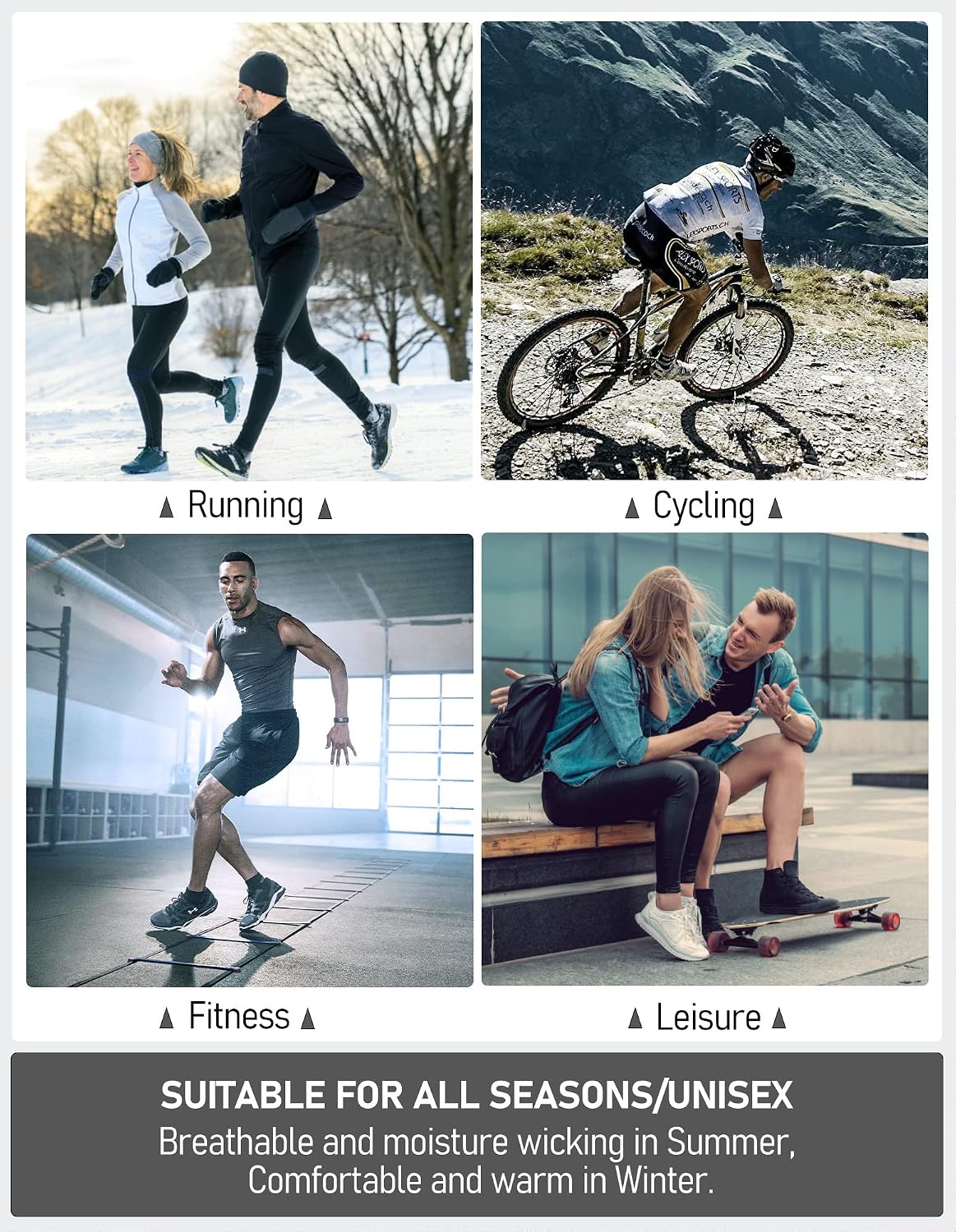 Thumbnail 5 de Airacker Ankle Running Socks 6 pack