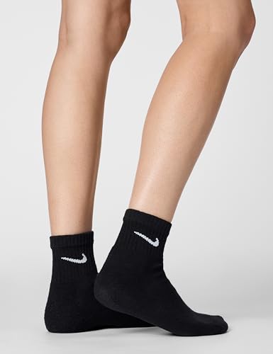 Detalle de Nike SX7669-010 Everyday Cushioned Calzini Uomo Black/White – Comfort e Dri-FIT per l’uso quotidiano