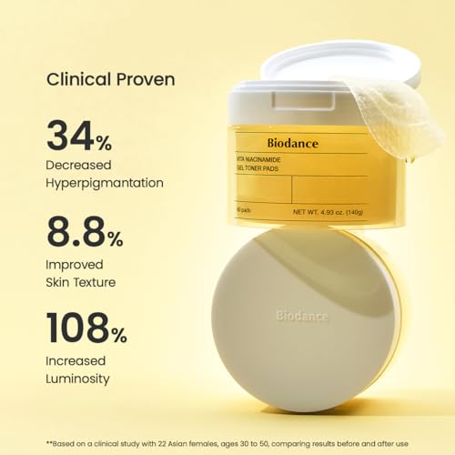 Thumbnail 6 de Biodance Vita Niacinamide Gel Toner Pads – Discos tónicos con vitamina C para manchas y tono uniforme (60 U, 140 g)