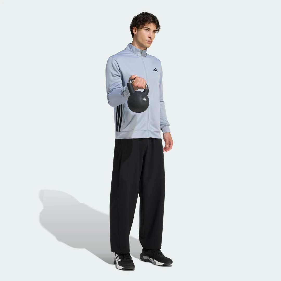 Detalle de Chaqueta deportiva de entrenamiento Essentials All-Set 3 Stripes de Adidas