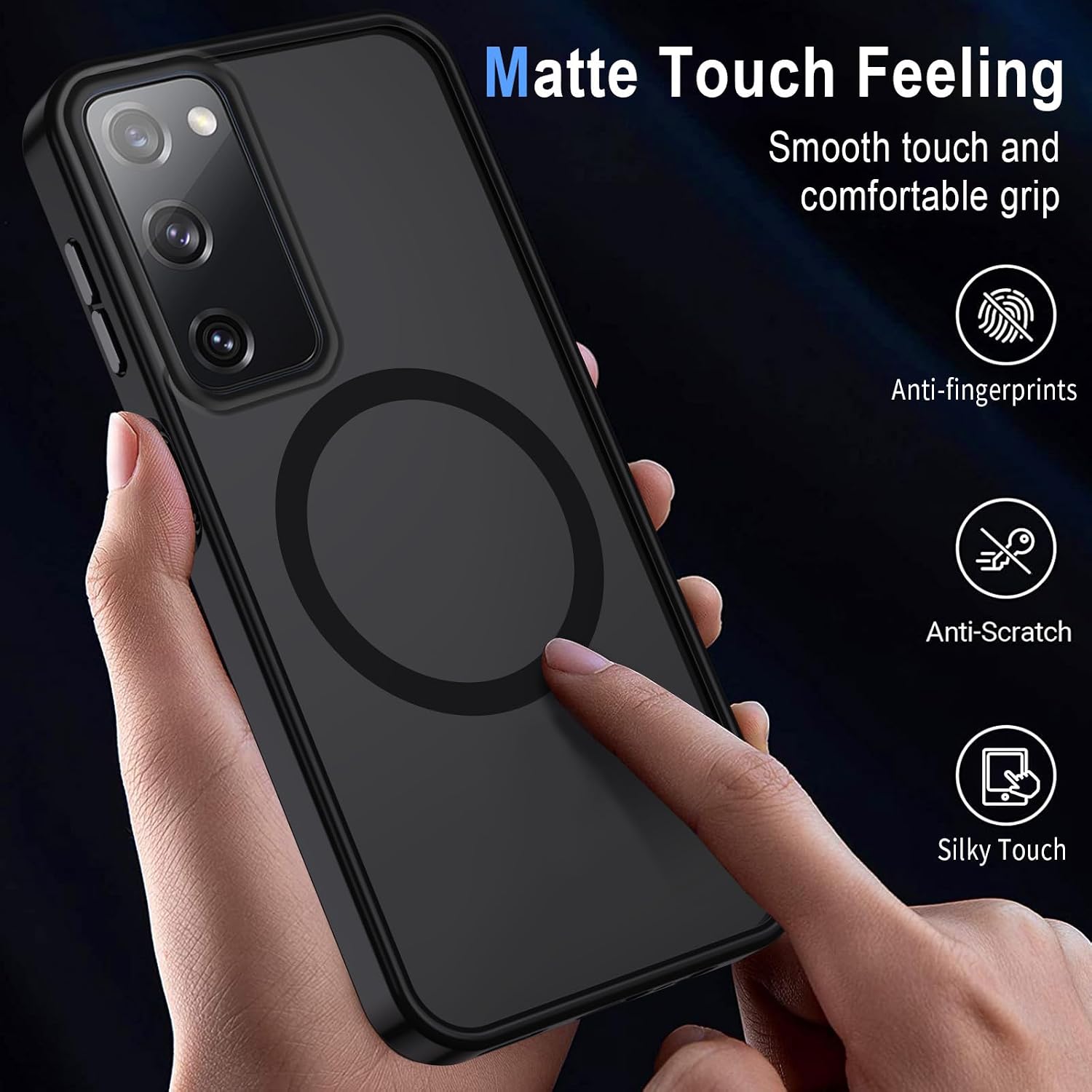 Thumbnail 6 de Coque magnétique XTCASE pour Samsung Galaxy S20 FE 5G/4G compatible MagSafe, dos translucide mat