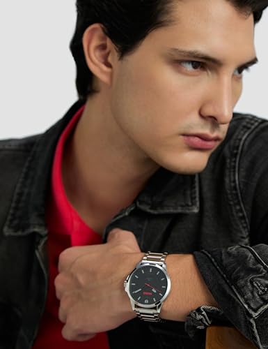 Thumbnail 3 de HUGO Analogue Quartz Watch for Men – First Collection, Silver Stainless Steel Bracelet