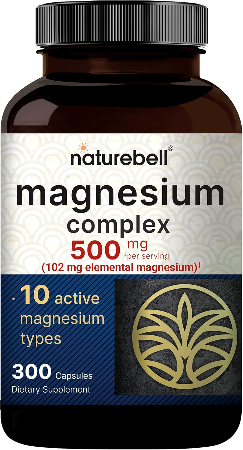 Detalle de NatureBell Magnesium Supplement, 300 Capsules