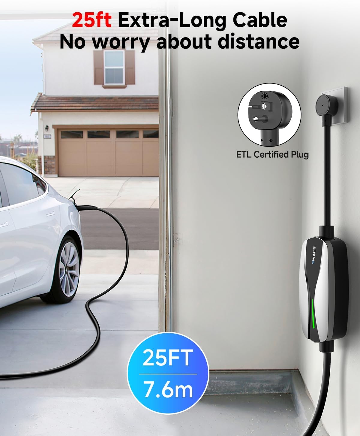 Detalle 2 de Seguma Portable 16A EV Charger
