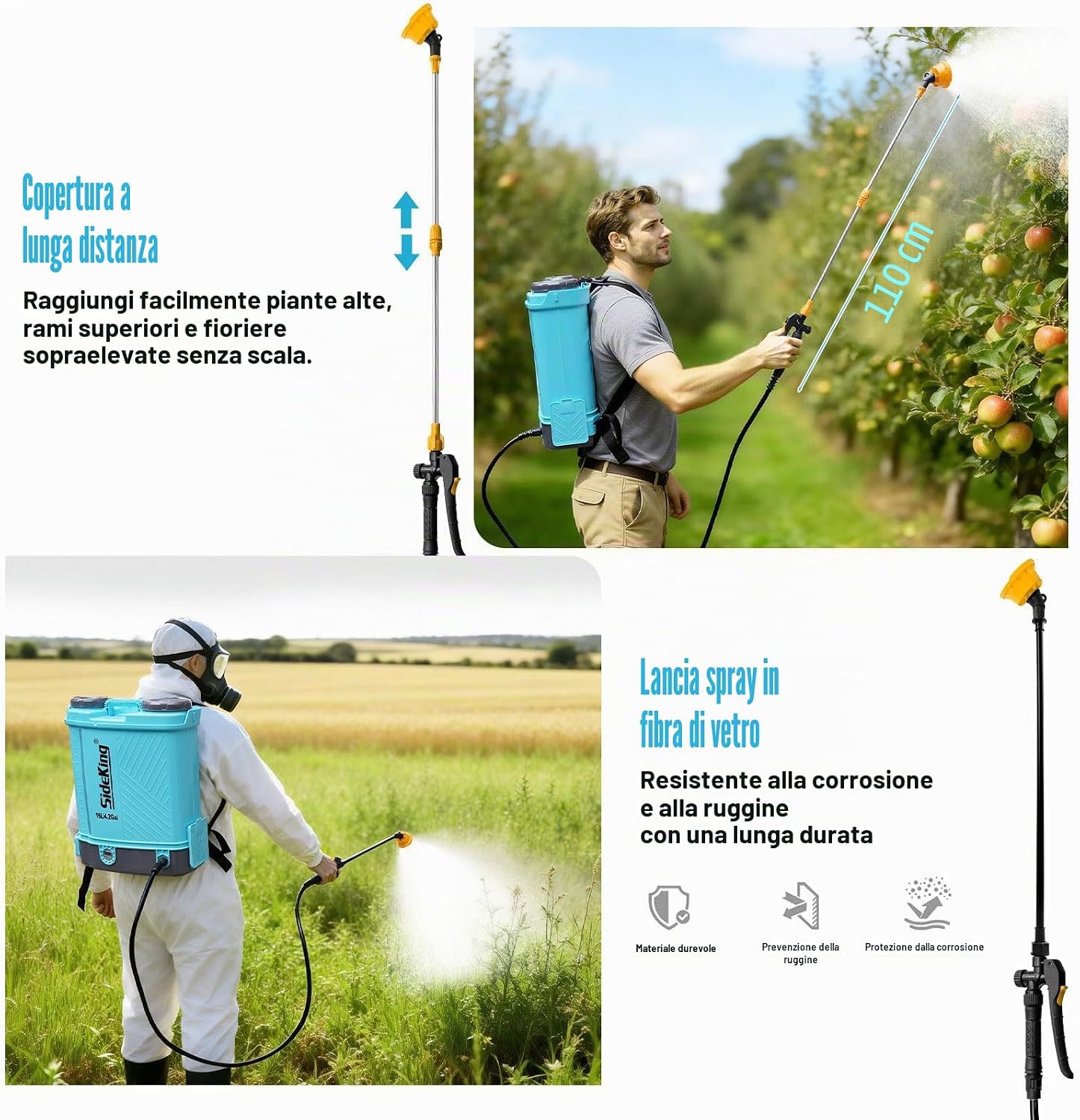Thumbnail 3 de SideKing Pompa a Spalla a Batteria 16L: potenza e comodità per giardinaggio professionale