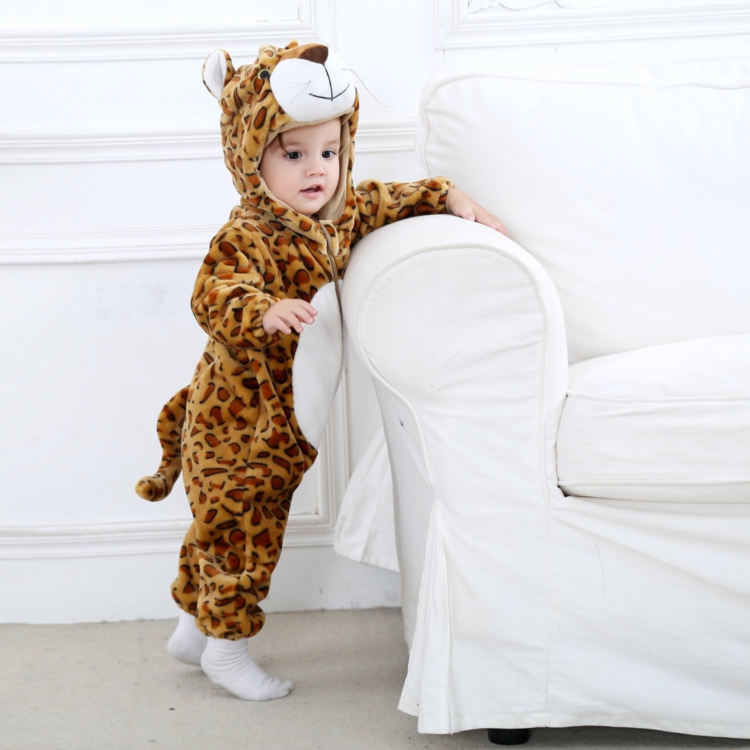Thumbnail 6 de Baby hooded romper onesie 3–36 months