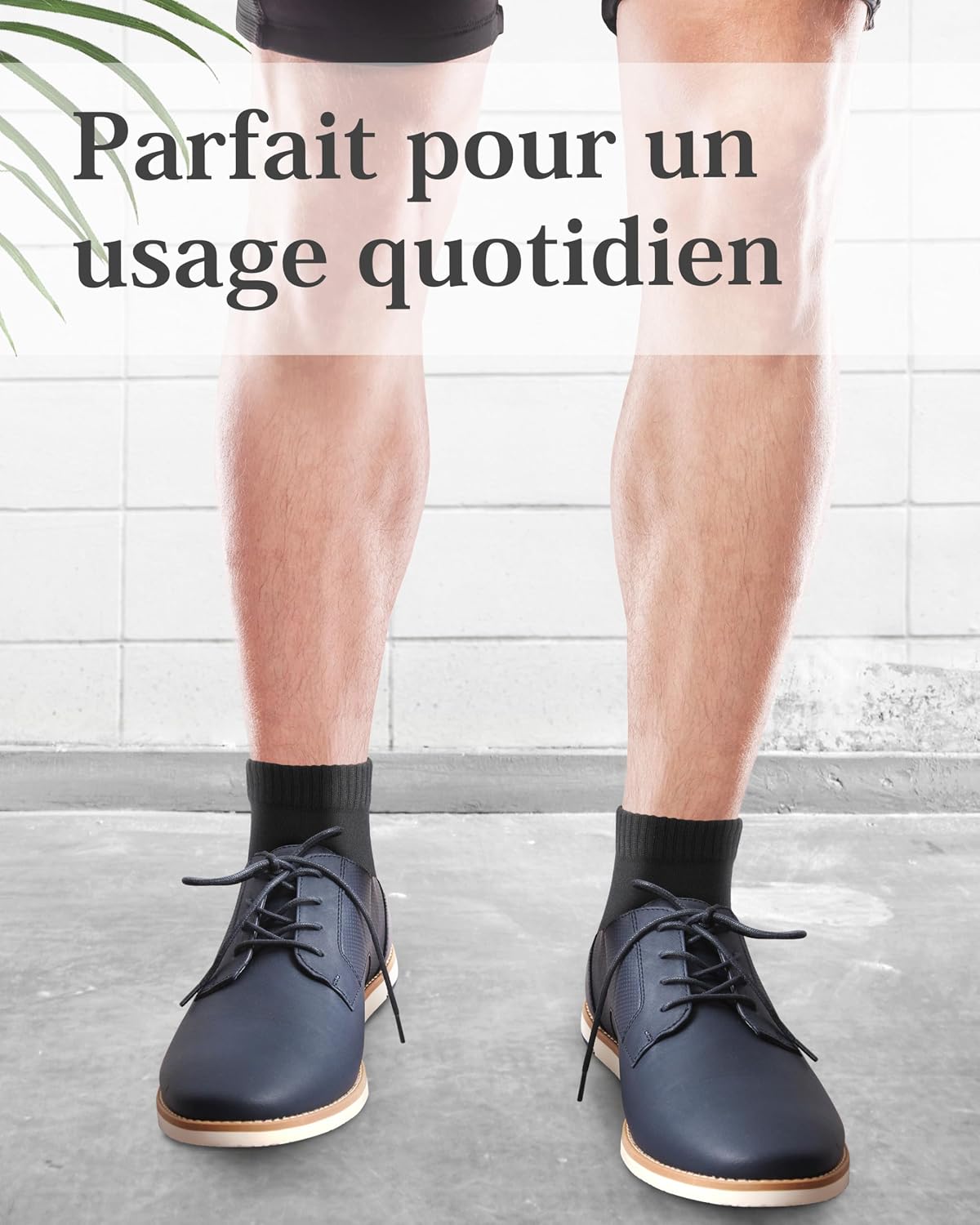 Detalle de Fiera Besa – Lot de 4 paires de chaussettes diabétiques en bambou pour homme (sans couture à l’avant du pied)